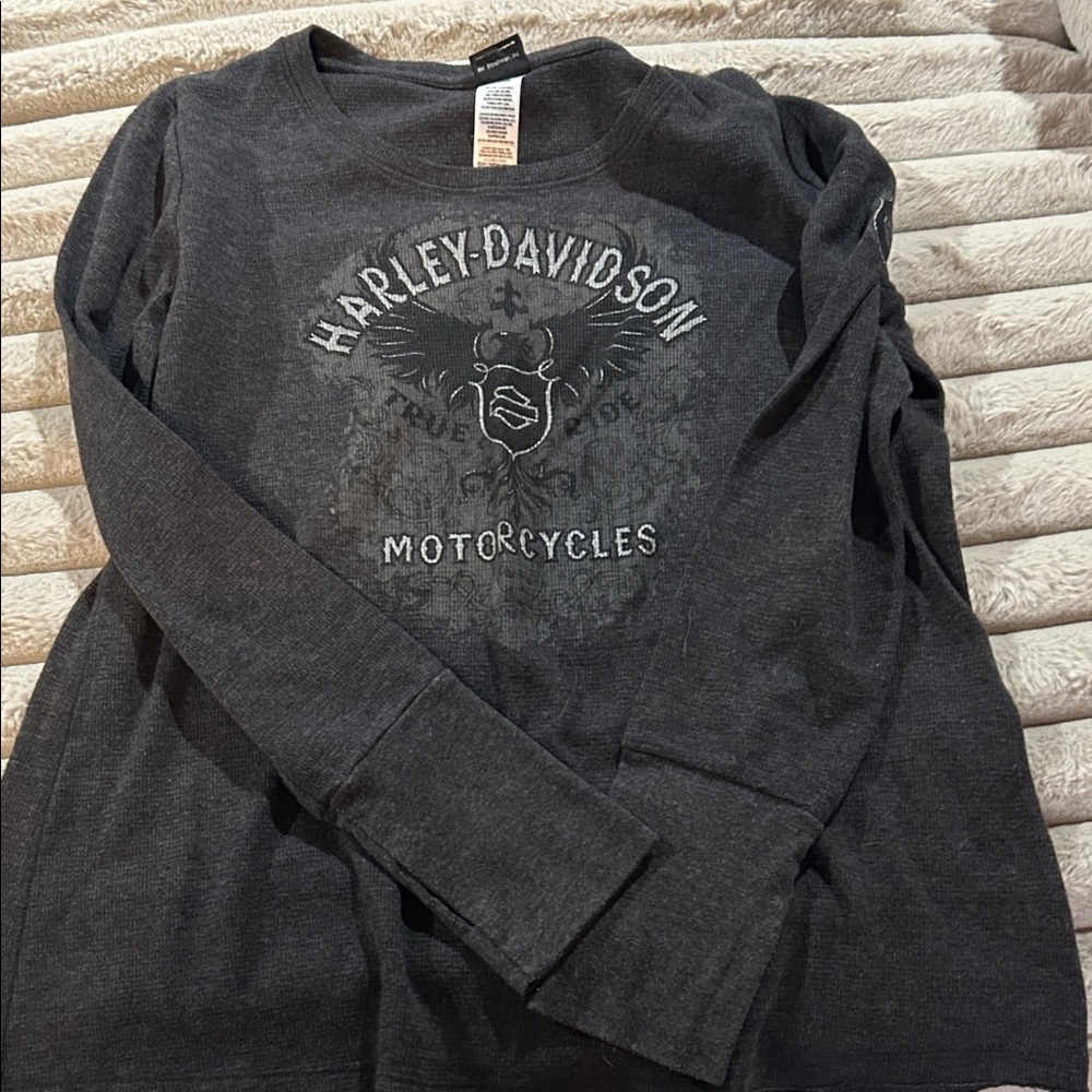 Harley-Davidson Charcoal Long Sleeve Tee